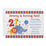 Safari 2nd Birthday Custom Invitation