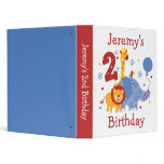 Safari 2nd Birthday Keepsake Binder