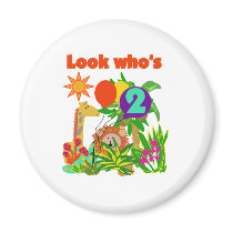 Safari 2nd Birthday magnets