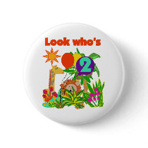 Safari 2nd Birthday T-shirts and Gifts buttons