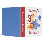 Safari 3rd Birthday Keepsake Binder