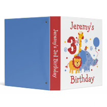 Safari 3rd Birthday Keepsake Binder by pinkinkart Safari 3rd Birthday Keepsake Binder