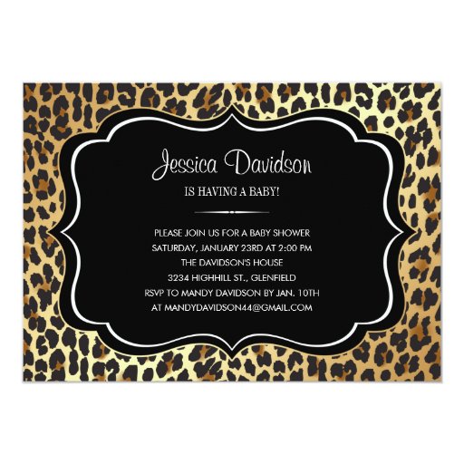 leopard print invitations templates safari animal print leopard baby shower invitation zazzle leopard print invitations templates safari animal print leopard baby shower invitation zazzle