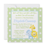 safari animals Baby Shower invite cute fun simple invitations