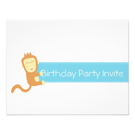 Safari Animals theme first birthday party Custom Announcements