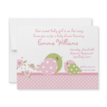 Safari Babiez Birdie Baby Shower Invitation