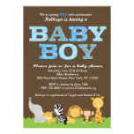 Safari Baby Boy Shower Invitation
