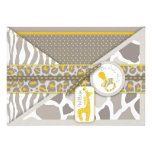 Safari Baby Invitation Card