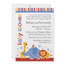 Safari Baby Shower Personalized Invite