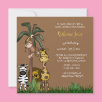 Safari Baby Shower Invitation invitations