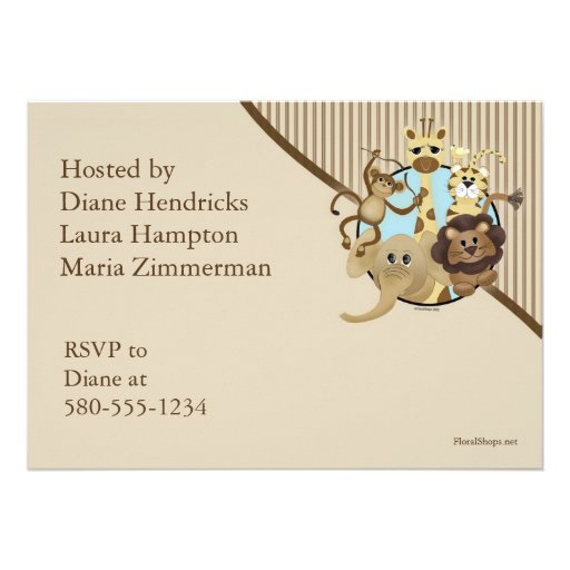 Safari Baby Shower Invitation