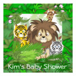 SAFARI BABY SHOWER ZOO Invitations NEUTRAL