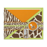 Safari Boy Green Advice Card flyers
