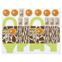 Safari Boy Green Gift Basket Template Customized Letterhead