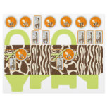 Safari Boy Green Gift Basket Template Customized Letterhead