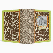 Safari Boy Green Photo Album Vinyl Binders