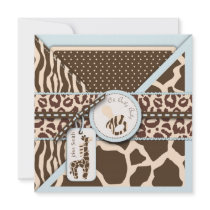 Safari Boy Invitation Square 3
