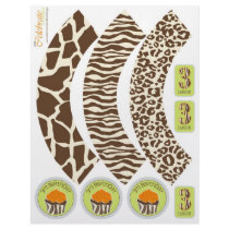 Safari Boy OR Cupcake Wrapper 3 Flyer