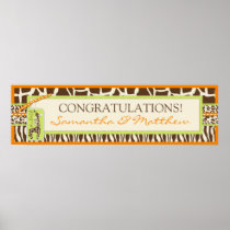 Safari Boy Orange Banner Poster