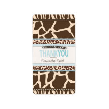 Safari Boy TY Mini Candy Bar Label