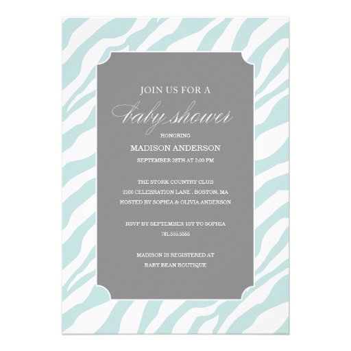 SAFARI CHIC SHOWER | BABY SHOWER INVITATIONS