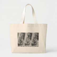 Safari Cute African Classy Suricate Meerkat Tote Bag