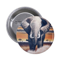 Safari Elephant Buttons