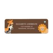 Safari Friends Address Labels label