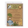 Safari Friends Baby Shower Invitation jungle