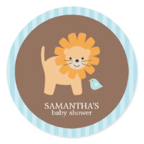 Safari Friends Baby Shower Stickers