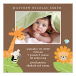 Safari Friends Birth Announcements