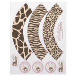 Safari Girl Cupcake Wrappers flyers