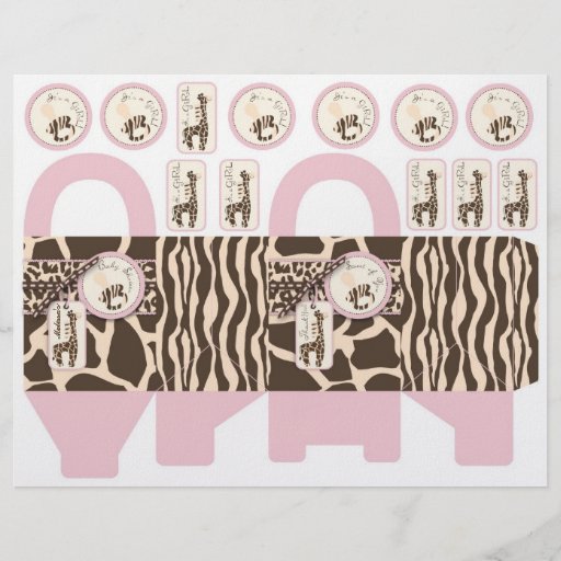 Safari Girl Gift Basket Flyers