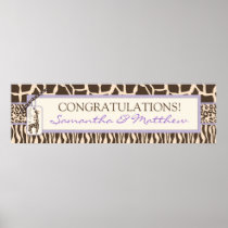 Safari Girl LAV Banner Print
