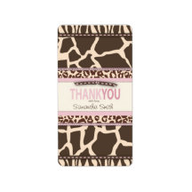 Safari Girl TY Mini Candy Bar Label