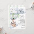 Safari Hot Air Balloon Baby Shower Invitation Zazzle