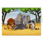 Safari Jug Band Card (Blank Inside)
