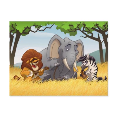 Safari Jug Band Postcard by stlewis75