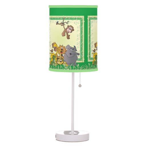 Safari Jungle Baby Animals Table Lamp Zazzle