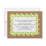 Safari Jungle Baby Baby Shower POEM 2 invitations