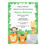 Safari Jungle Baby Shower - Boy/Girl Custom Invitation
