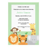 Safari Jungle Baby Shower - Boy/Girl Personalized Invitations