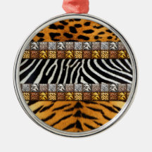 Safari Prints Christmas Tree Ornament
