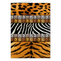 Safari Prints Greeting Card