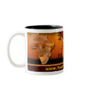 Safari scene Mug with Lion Cub & African Continent by YourSafariExpert Safari scene Mug with Lion Cub & African Continent