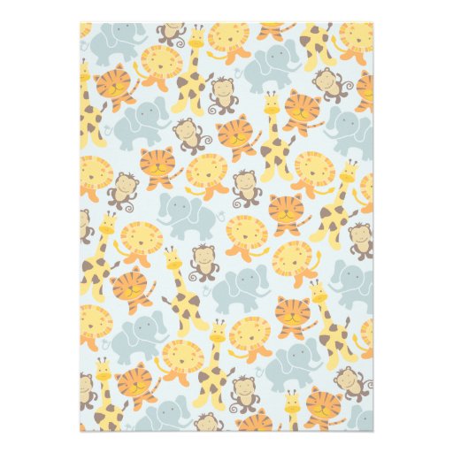 Safari Shower Invitation