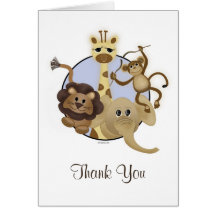 Safari Thank You Card Template