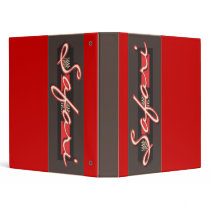 Safari zebra design binders & files