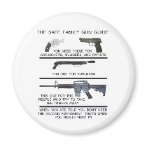 SAFE FAMILY GUN GUIDE FRIDGE MAGNETS