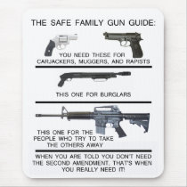 SAFE FAMILY GUN GUIDE MOUSEPAD